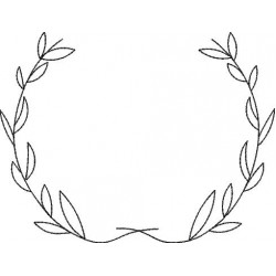 Stickdatei - Kranz 2 Doodle